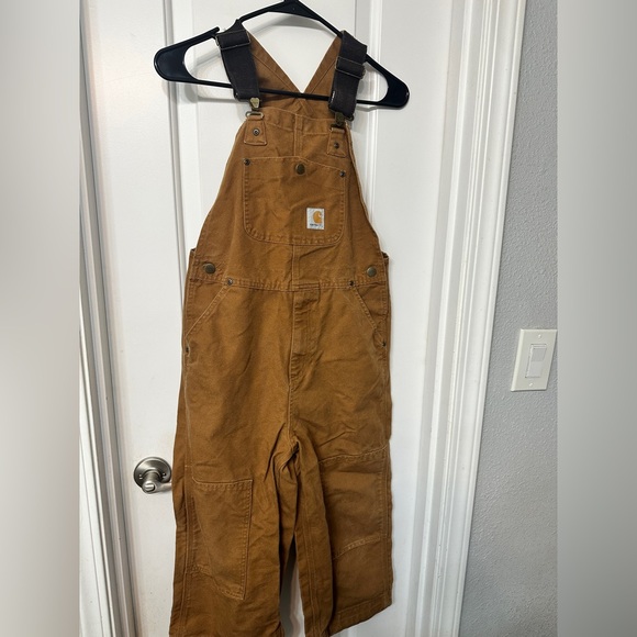 Kids’ Carhartt Tan Overalls - Picture 1 of 4
